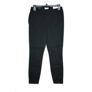 Loft Outlet Pants Women's Black Skinny Ankle Curvy Mid Rise Pants Sz 0 28X29 NEW
